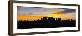 UK, England, Wiltshire, Stonehenge, Summer Solstice Celebrations-Alan Copson-Framed Photographic Print