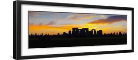 UK, England, Wiltshire, Stonehenge, Summer Solstice Celebrations-Alan Copson-Framed Photographic Print