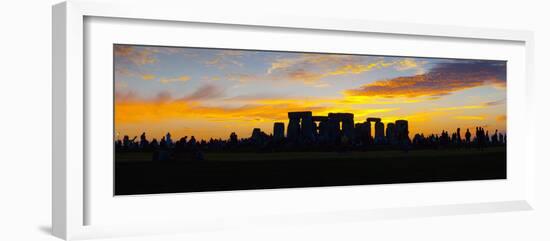 UK, England, Wiltshire, Stonehenge, Summer Solstice Celebrations-Alan Copson-Framed Photographic Print