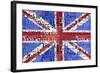 UK Flag License Plate-Design Turnpike-Framed Giclee Print