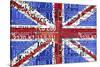UK Flag License Plate-Design Turnpike-Stretched Canvas