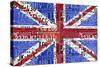 UK Flag License Plate-Design Turnpike-Stretched Canvas