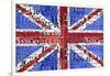 UK Flag License Plate-Design Turnpike-Framed Giclee Print