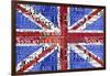 UK Flag License Plate-Design Turnpike-Framed Giclee Print