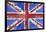 UK Flag License Plate-Design Turnpike-Framed Giclee Print