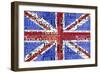 UK Flag License Plate-Design Turnpike-Framed Giclee Print