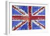 UK Flag License Plate-Design Turnpike-Framed Giclee Print