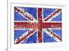 UK Flag License Plate-Design Turnpike-Framed Giclee Print