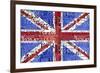 UK Flag License Plate-Design Turnpike-Framed Giclee Print