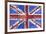 UK Flag License Plate-Design Turnpike-Framed Giclee Print