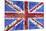 UK Flag License Plate-Design Turnpike-Mounted Giclee Print