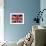 Uk Flag On A Brick Wall Background-Steve18-Framed Art Print displayed on a wall