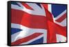 Uk Flag-.shock-Framed Stretched Canvas