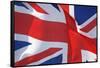 Uk Flag-.shock-Framed Stretched Canvas