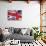 Uk Flag-.shock-Stretched Canvas displayed on a wall