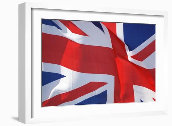 Uk Flag-.shock-Framed Art Print