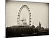 UK Landscape - Red Telephone Booth and River Thames - London - UK - England - United Kingdom-Philippe Hugonnard-Mounted Photographic Print