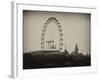 UK Landscape - Red Telephone Booth and River Thames - London - UK - England - United Kingdom-Philippe Hugonnard-Framed Photographic Print