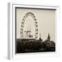 UK Landscape - Red Telephone Booth and River Thames - London - UK - England - United Kingdom-Philippe Hugonnard-Framed Photographic Print