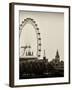 UK Landscape - Red Telephone Booth and River Thames - London - UK - England - United Kingdom-Philippe Hugonnard-Framed Photographic Print