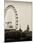 UK Landscape - Red Telephone Booth and River Thames - London - UK - England - United Kingdom-Philippe Hugonnard-Mounted Photographic Print