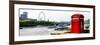 UK Landscape - Red Telephone Booth and River Thames - London - UK - England - United Kingdom-Philippe Hugonnard-Framed Photographic Print