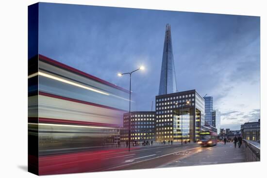 Uk, London a View of the Shard from London Bridge-Roberto Cattini-Stretched Canvas