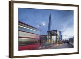 Uk, London a View of the Shard from London Bridge-Roberto Cattini-Framed Photographic Print