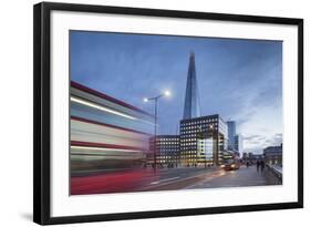 Uk, London a View of the Shard from London Bridge-Roberto Cattini-Framed Photographic Print