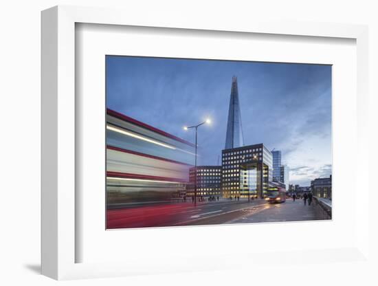 Uk, London a View of the Shard from London Bridge-Roberto Cattini-Framed Photographic Print