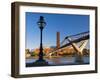 Uk, London, Bankside, Tate Modern and Millennium Bridge over River Thames-Alan Copson-Framed Photographic Print