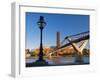 Uk, London, Bankside, Tate Modern and Millennium Bridge over River Thames-Alan Copson-Framed Photographic Print