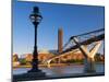 Uk, London, Bankside, Tate Modern and Millennium Bridge over River Thames-Alan Copson-Mounted Photographic Print