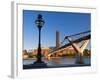 Uk, London, Bankside, Tate Modern and Millennium Bridge over River Thames-Alan Copson-Framed Photographic Print