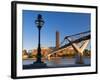 Uk, London, Bankside, Tate Modern and Millennium Bridge over River Thames-Alan Copson-Framed Photographic Print