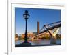 Uk, London, Bankside, Tate Modern and Millennium Bridge over River Thames-Alan Copson-Framed Photographic Print