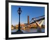 Uk, London, Bankside, Tate Modern and Millennium Bridge over River Thames-Alan Copson-Framed Photographic Print