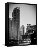 Uk, London, Docklands, Canary Wharf-Alan Copson-Framed Stretched Canvas