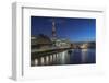 UK, London. South Bank of the Thames River at twilight-Rob Tilley-Framed Photographic Print