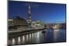 UK, London. South Bank of the Thames River at twilight-Rob Tilley-Mounted Photographic Print
