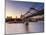 Uk, London, St; Paul's Cathedral and Millennium Bridge over River Thames-Alan Copson-Mounted Photographic Print