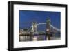 UK, London. Twilight Tower Bridge-Rob Tilley-Framed Photographic Print