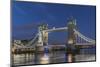 UK, London. Twilight Tower Bridge-Rob Tilley-Mounted Photographic Print