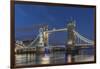 UK, London. Twilight Tower Bridge-Rob Tilley-Framed Photographic Print