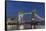 UK, London. Twilight Tower Bridge-Rob Tilley-Framed Stretched Canvas