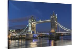 UK, London. Twilight Tower Bridge-Rob Tilley-Stretched Canvas