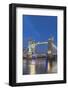 UK, London. Twilight Tower Bridge-Rob Tilley-Framed Photographic Print