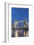 UK, London. Twilight Tower Bridge-Rob Tilley-Framed Photographic Print