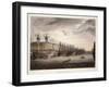 UK, London, Wharf at Westminister Bridge-Jacques-Laurent Agasse-Framed Giclee Print