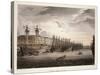 UK, London, Wharf at Westminister Bridge-Jacques-Laurent Agasse-Stretched Canvas